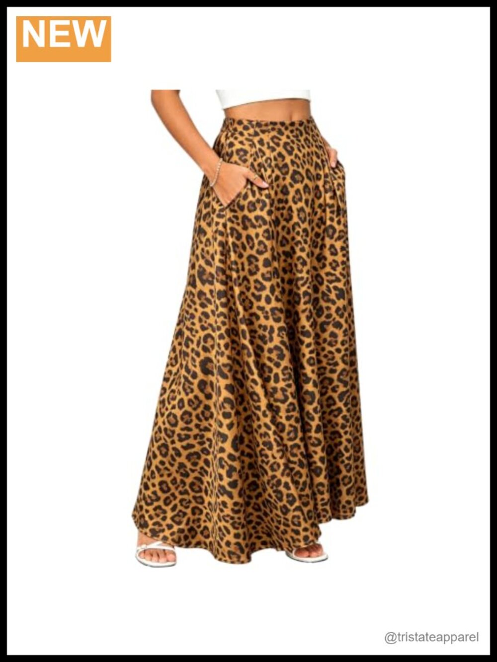Satin Maxi Skirt High Waisted A-Line Flowy Long Skirt Office Party